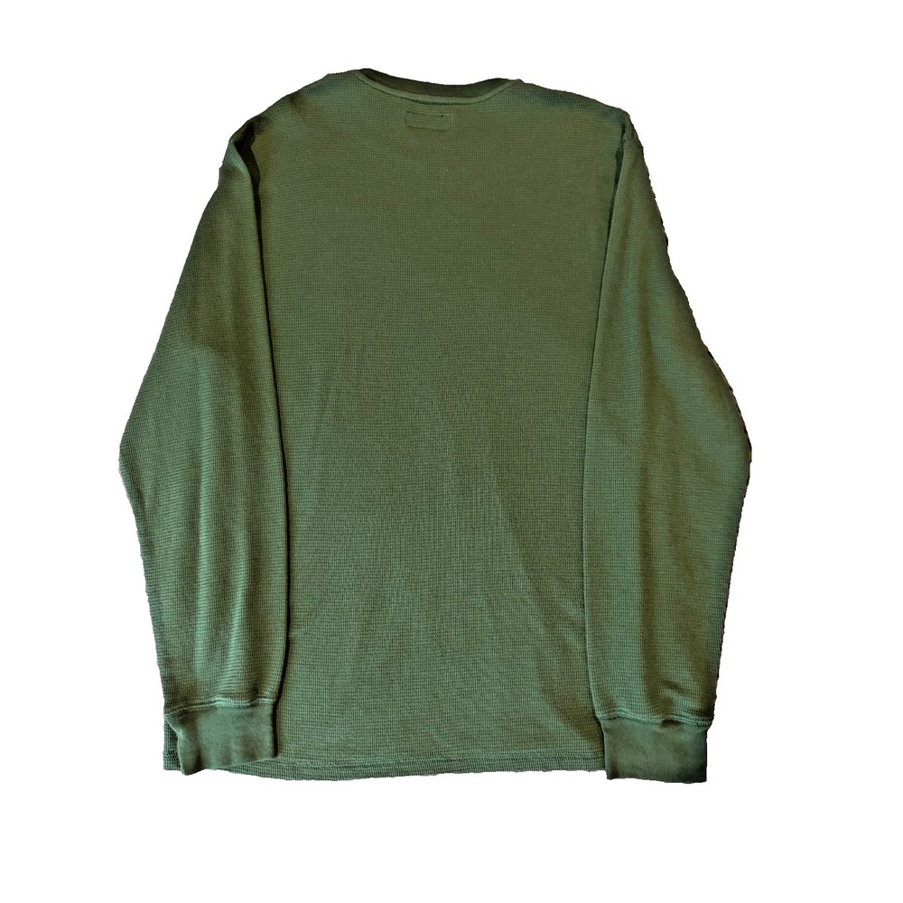 Polo Ralph Lauren Sleepwear Waffle Knit Thermal Shirt Jeans Bear Green Men's L - Picture 4 of 7